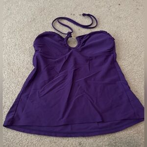 M purple tankini swim top